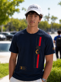 Champion Stripe Tennis T-Shirt | Ignacio Buse Collection