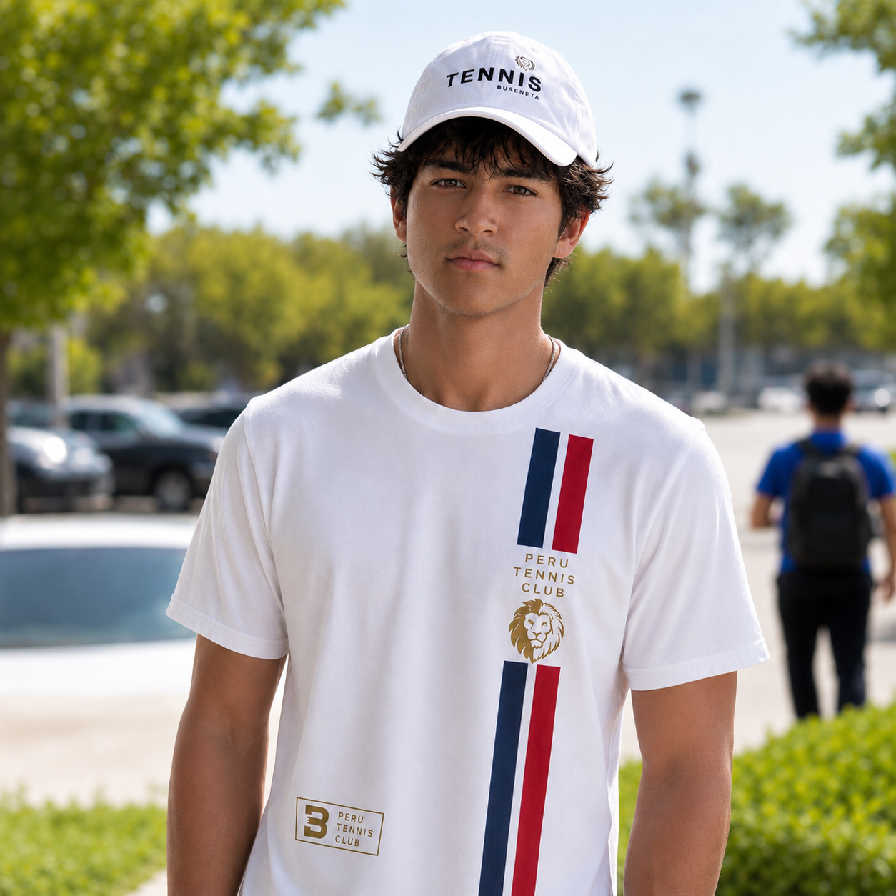 Champion Stripe Tennis T-Shirt | Ignacio Buse Collection